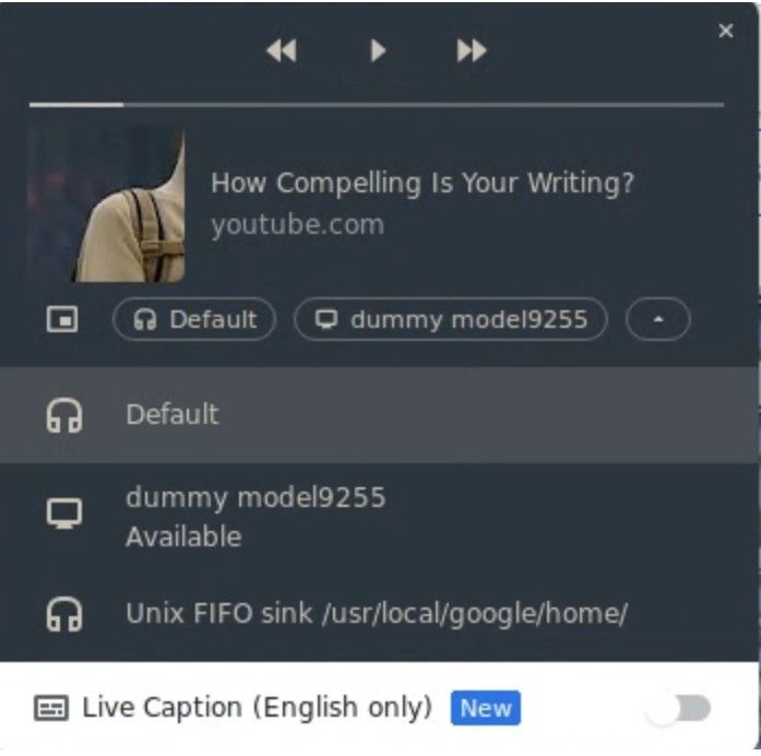 Chrome Media Picker Changes