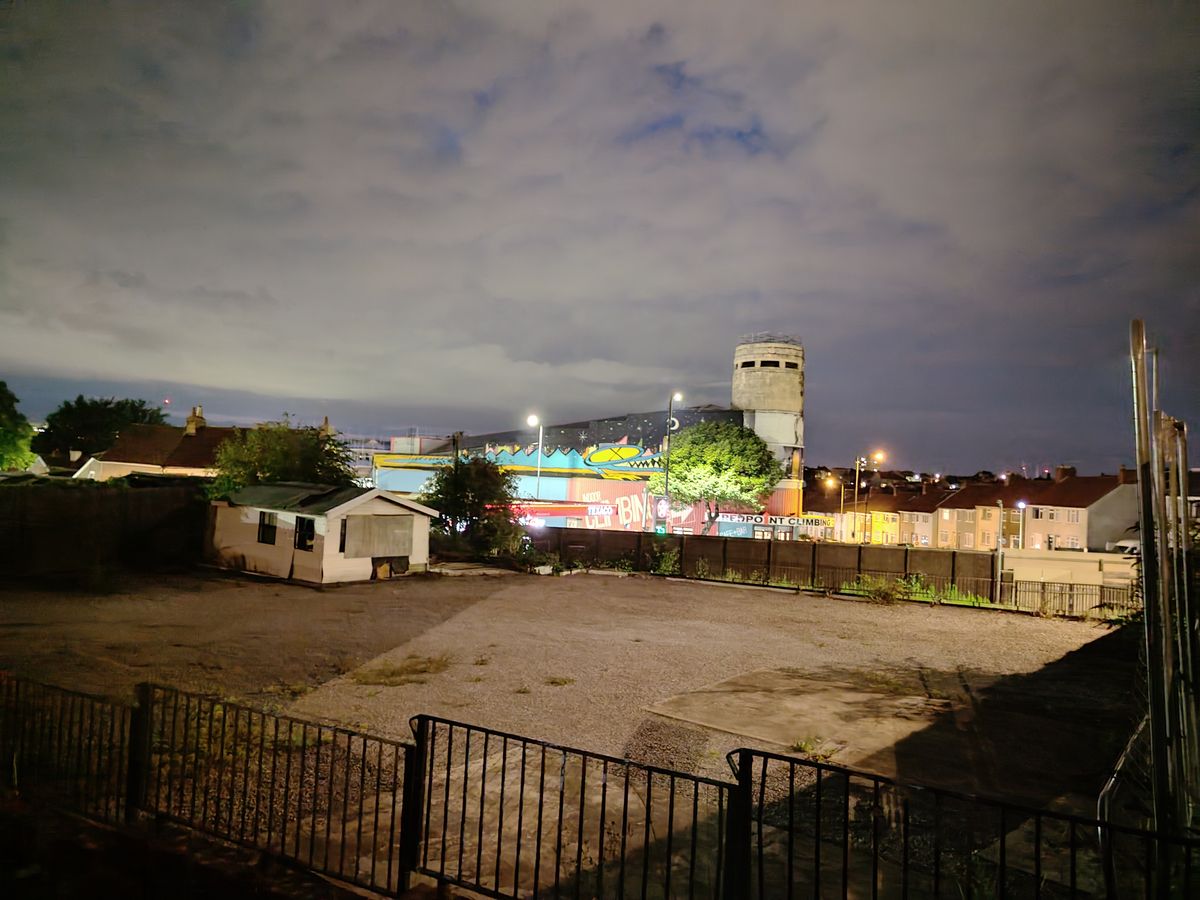 An image of a skyline at night