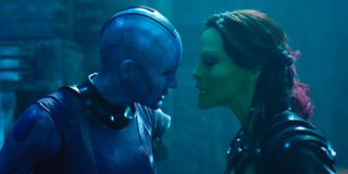 Nebula and Gamora in Guardians of the Galaxy