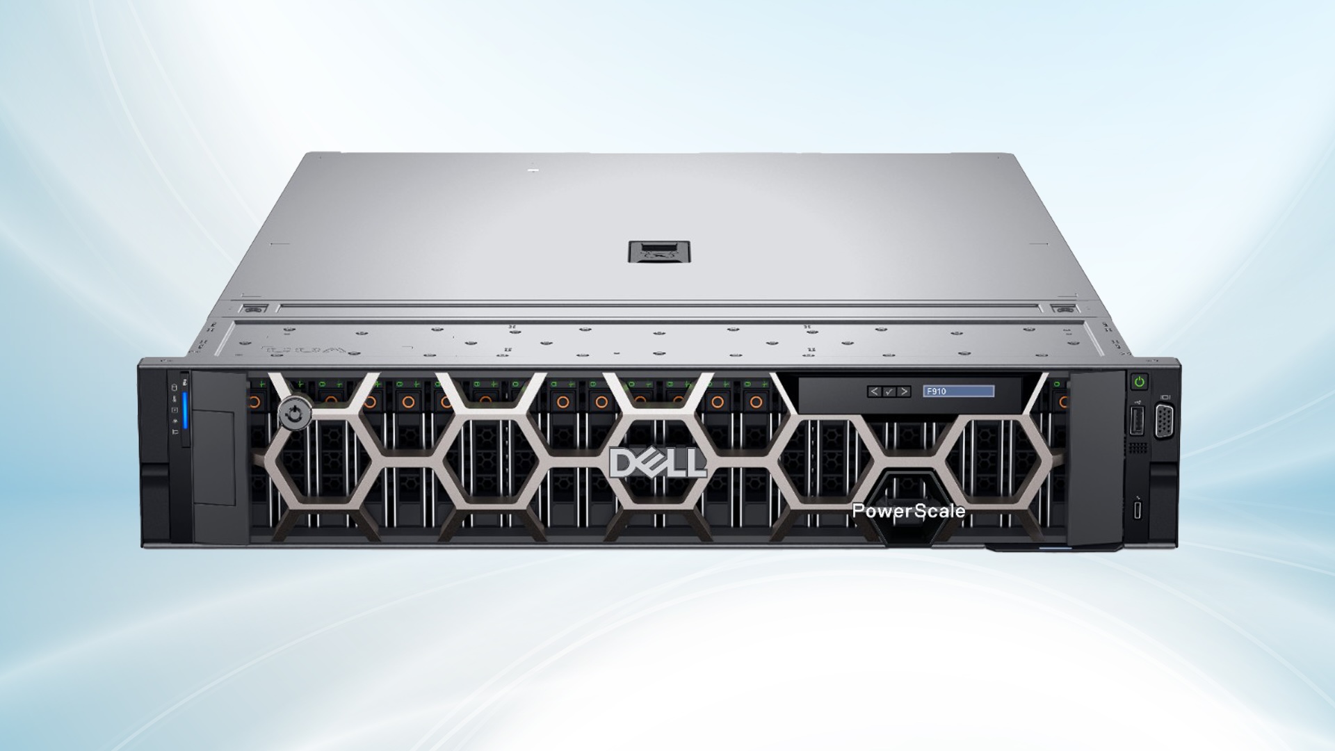 A frond on shot of a Dell Powerscale appliance
