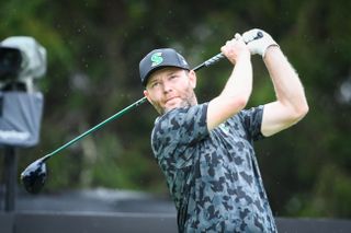 Branden Grace hits a driver off the tee