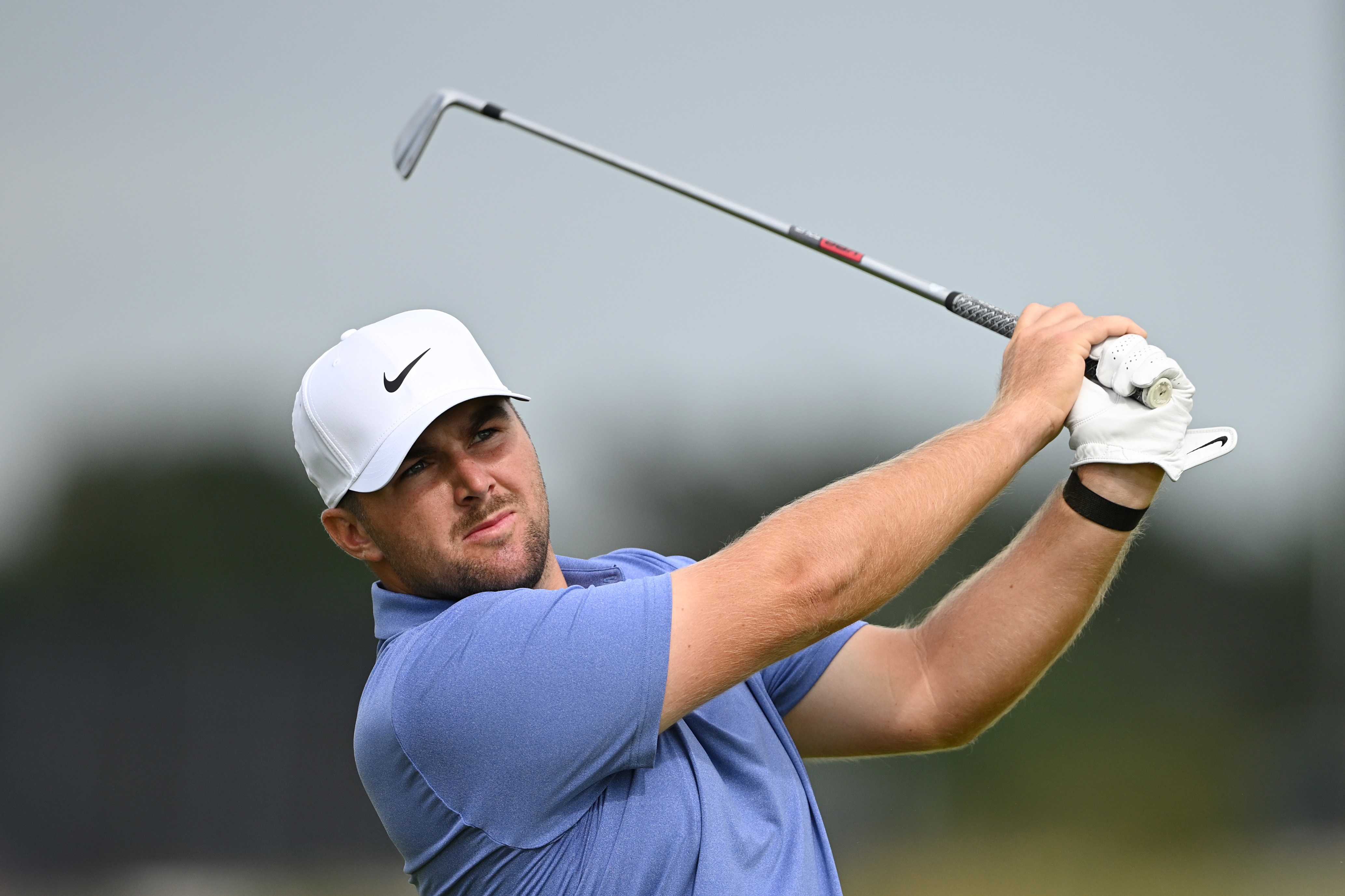Chris Gotterup hits an iron shot during the final round of The Open Championship 2025