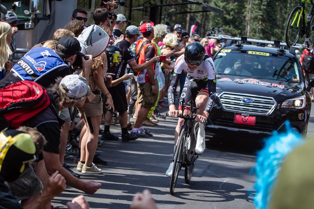 Tao Geoghegan Hart (Axeon) put in a good ride to take over the best young rider jersey