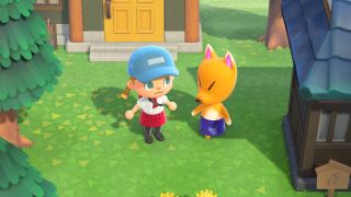 Animal Crossing talking to Redd