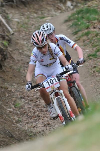 Pauline Ferrand Prevot (French National Team) is the junior women's World Champion
