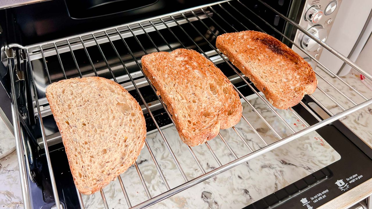 Breville Joule Oven Air Fryer Pro toasted bread