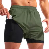 Pudolla Men&rsquo;s 2 in 1 Running Shorts