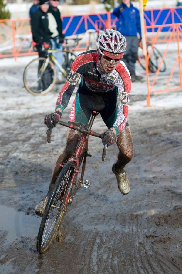 Going hot into the hard "dog-leg" left turn