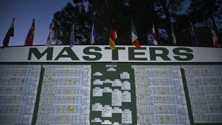The Masters scoreboard