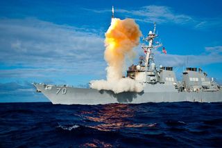 U.S. Navy Shoots Down Target Missile in Space