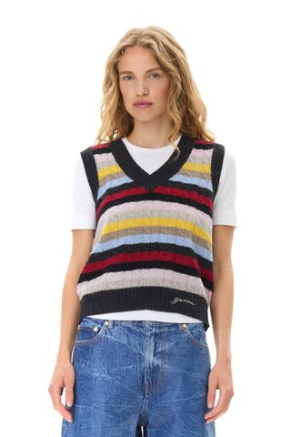 Multicolour Stripe Vest