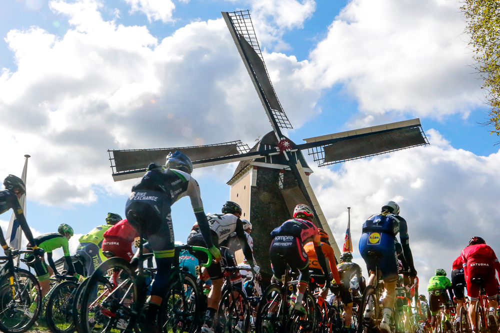 The obligatory Amstel Gold Race windmill.