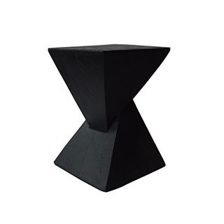 Christopher Knight Home Kajsa Outdoor Lightweight Concrete Accent Table, Black