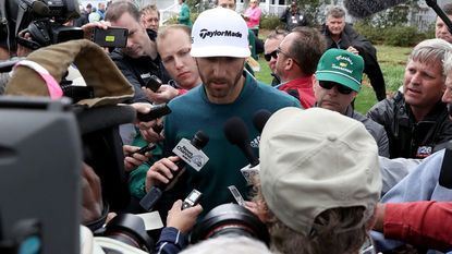 Dustin Johnson Falls Down Stairs