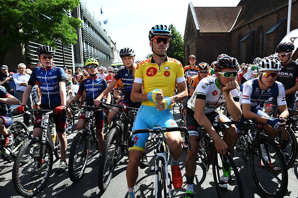 Lars Boom (Astana) at the start of Stage 3 of the Tour of Denmark