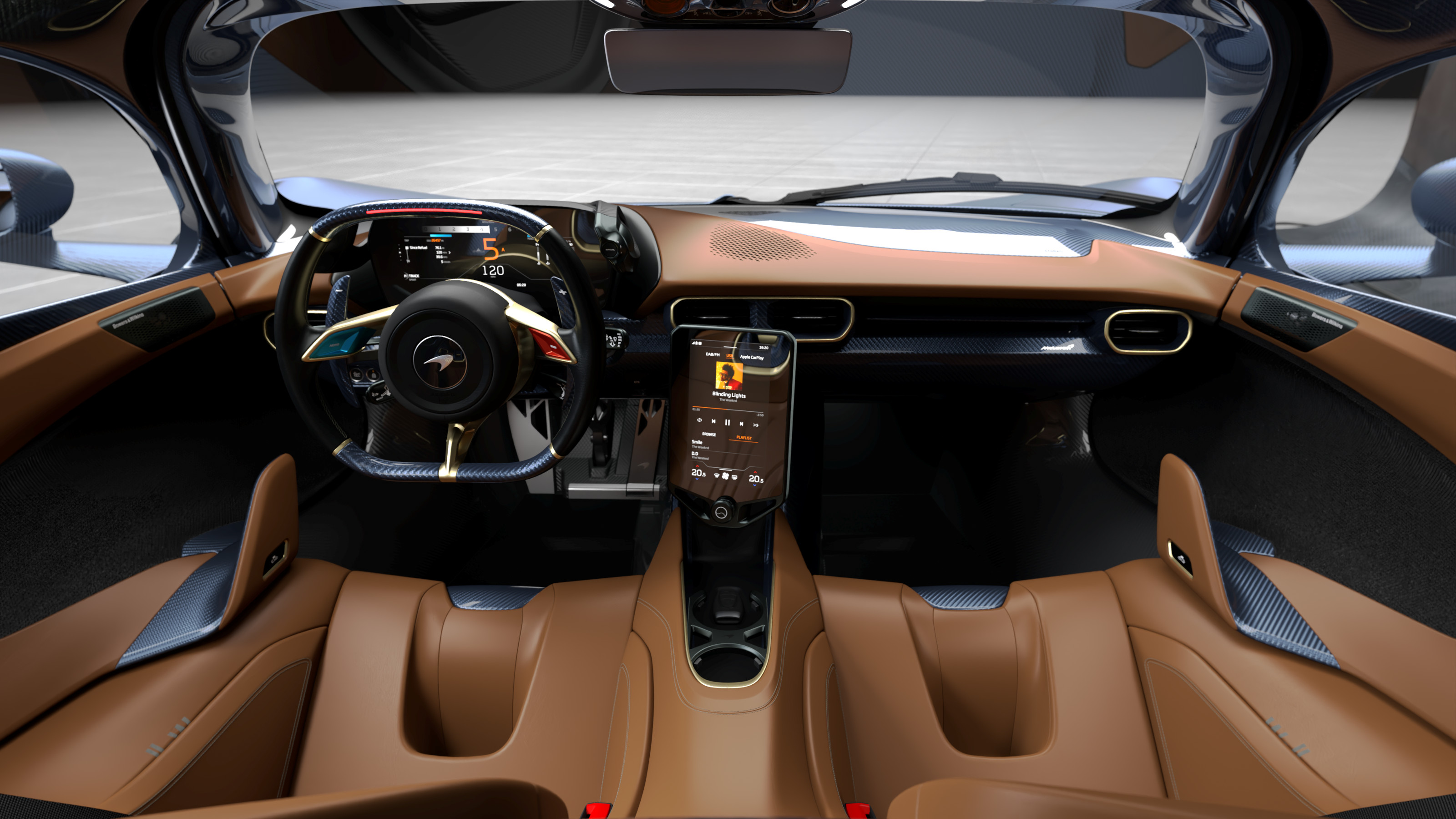 The interior of the McLaren W1 Wallpaper* edition