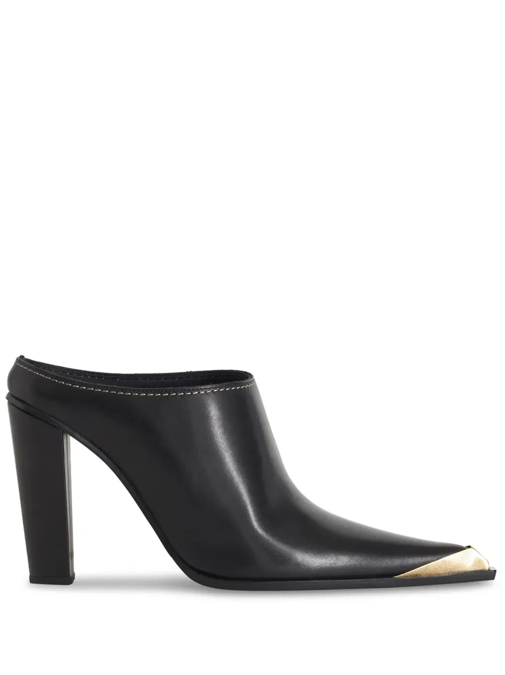 Etro Metallic Toe-Cap Leather Mules | 36