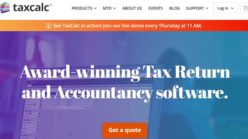 TaxCalc website screenshot (March 2026).