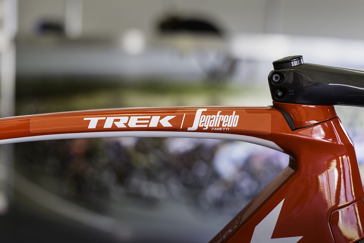 Ryder Hesjedal's Madone is red like the Canadian flag