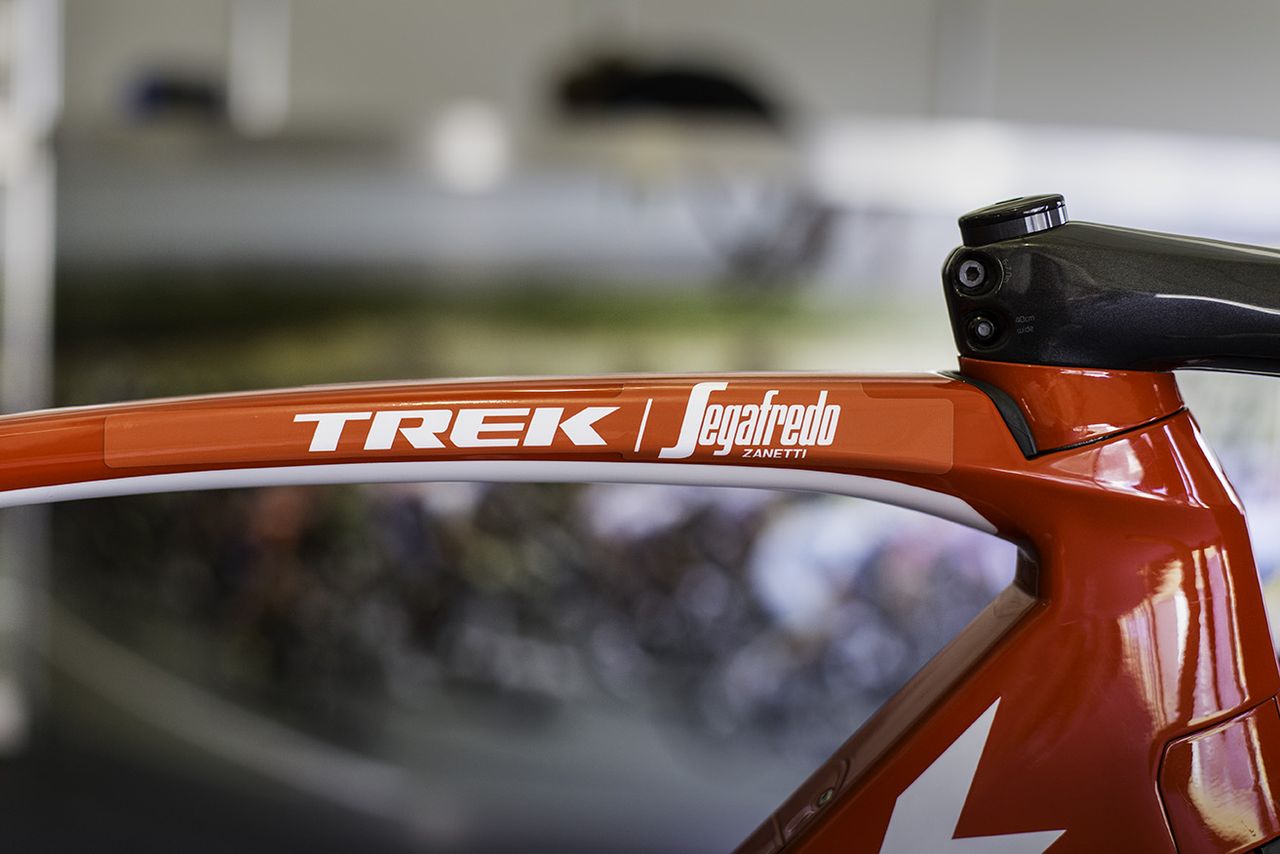Ryder Hesjedal's Madone is red like the Canadian flag