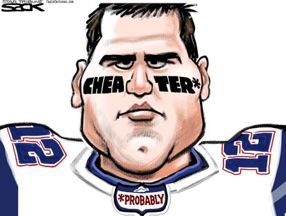 
Editorial cartoon U.S. NFL Tom Brady