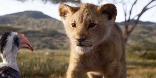 The Lion King trailer shot of Simba and Zazu