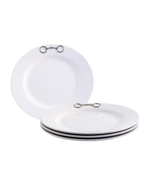 Horse Bit Lunch Plates, Set of 4