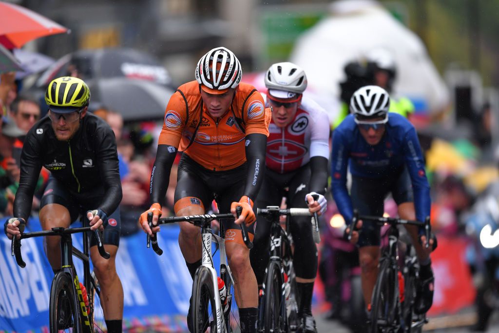 Mathieu van der Poel on the attack group