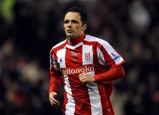 Matthew Etherington playing for Stoke City against Liverpool, 2009