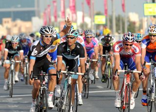 Heinrich Haussler wins, Tour of Qatar stage two