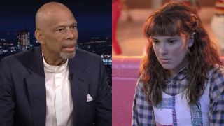Kareem Abdul-Jabbar on The Late Show, and Millie Bobby Brown on Stranger Things.