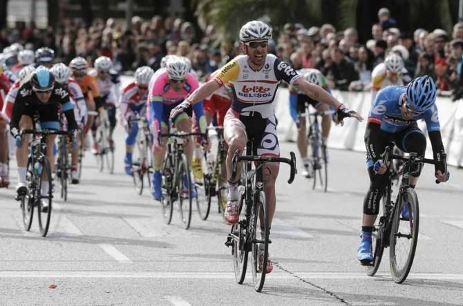 Kenny Dehaes (Lotto Belisol) beat Farrar in Palma