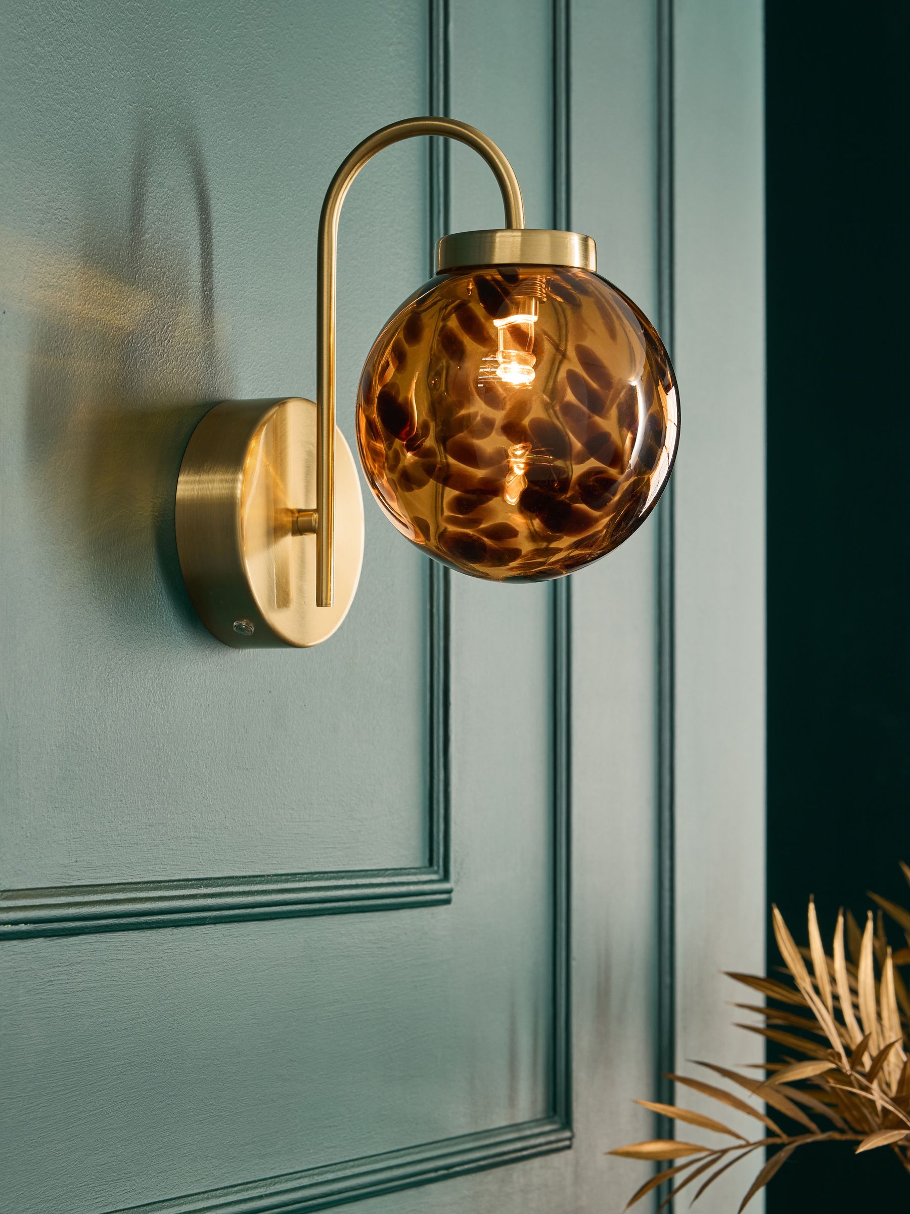 Brown Freya Rechargeable Wireless Wall Light