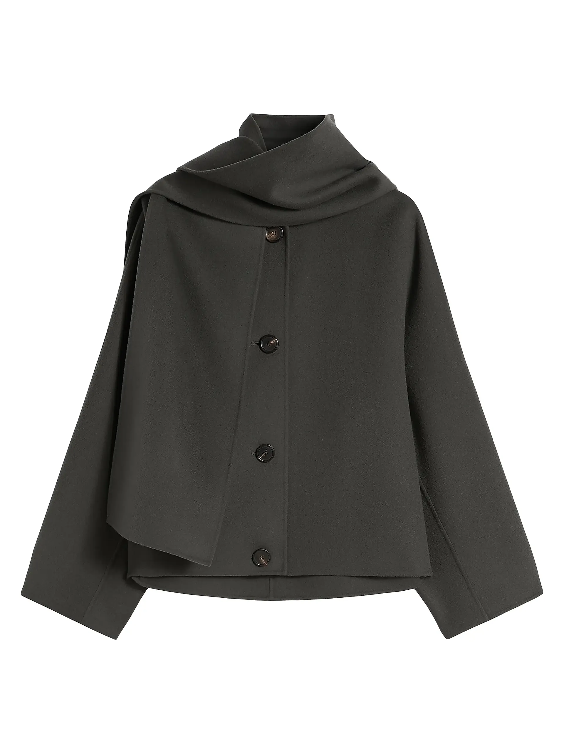 Cropped Jacket in Double Sided Wool
