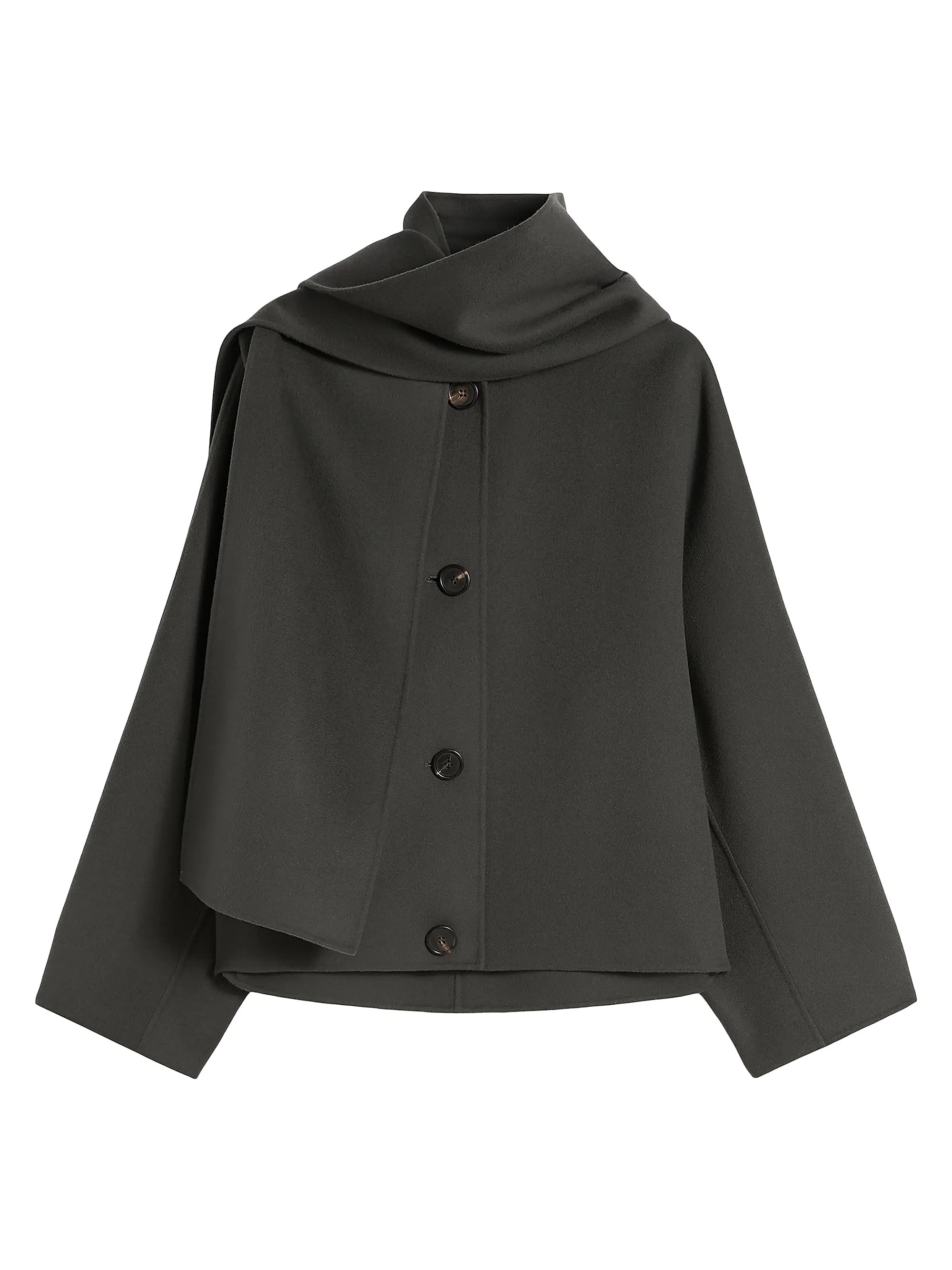 Cropped Jacket in Double Sided Wool