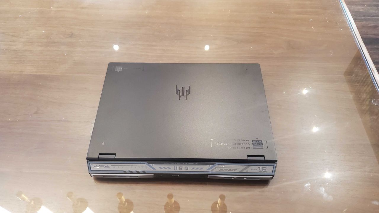 black gaming laptop