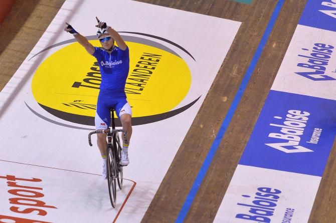 Jasper De Buyst celebrates