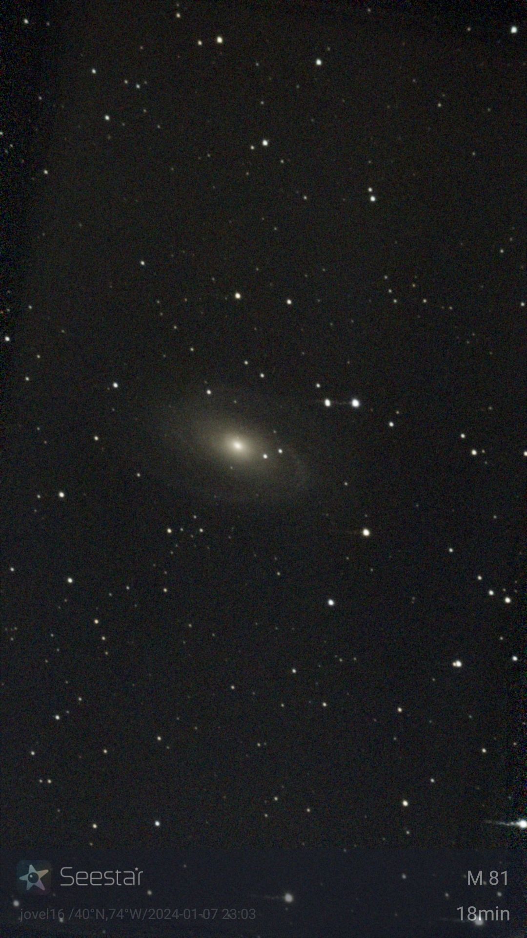 Seestar S50 astrophotography sample.