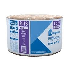 Knauf R-13 EcoRoll Kraft faced fiberglass insulation