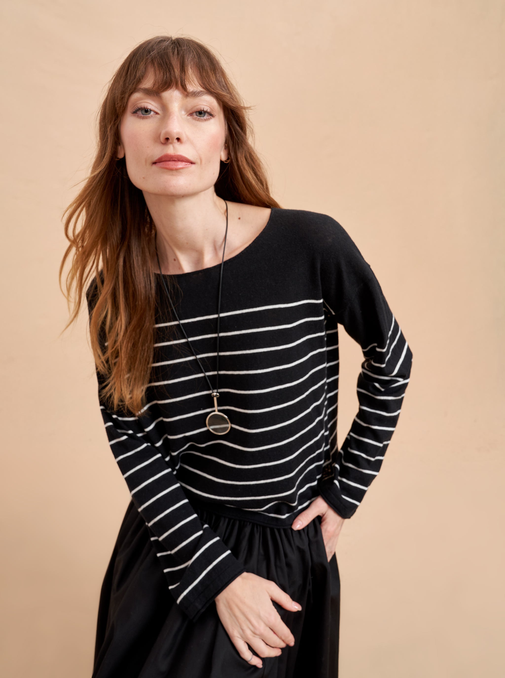 Lee Sweater Xxs in Black \u0026 Ivory