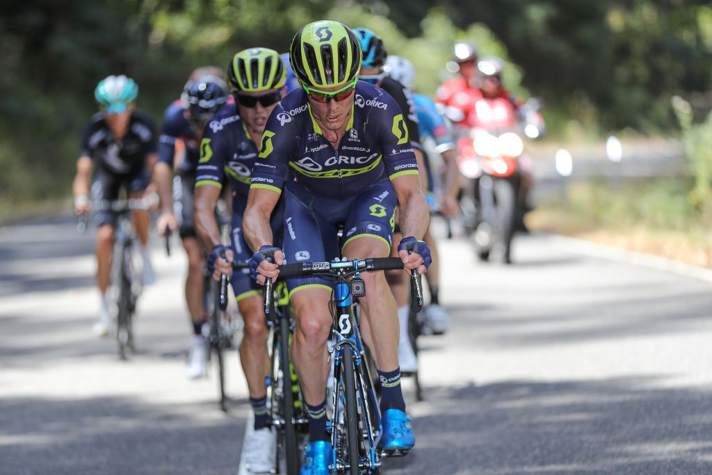 Michael Hepburn (Orica-Scott) burying himself