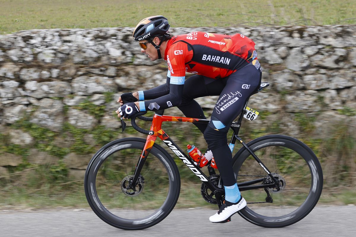 Paris Nice 2022 - 80th Edition - 5th stage Saint Just Saint Rambert - Saint Sauveur de Montagut 188,8 km - 10/03/2022 - Luis Leon Sanchez (ESP - Bahrain Victorious) - photo Luis Angel Gomez/SprintCyclingAgency&Acirc;&copy;2022