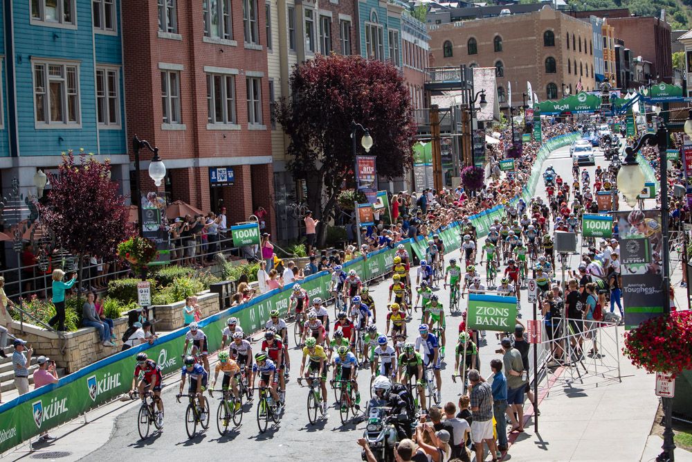 The race on the way out of Park City