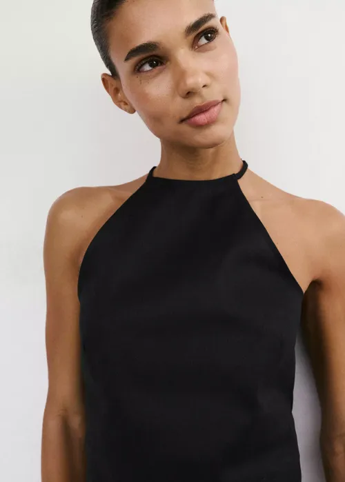 Linen Cotton Halter Top 