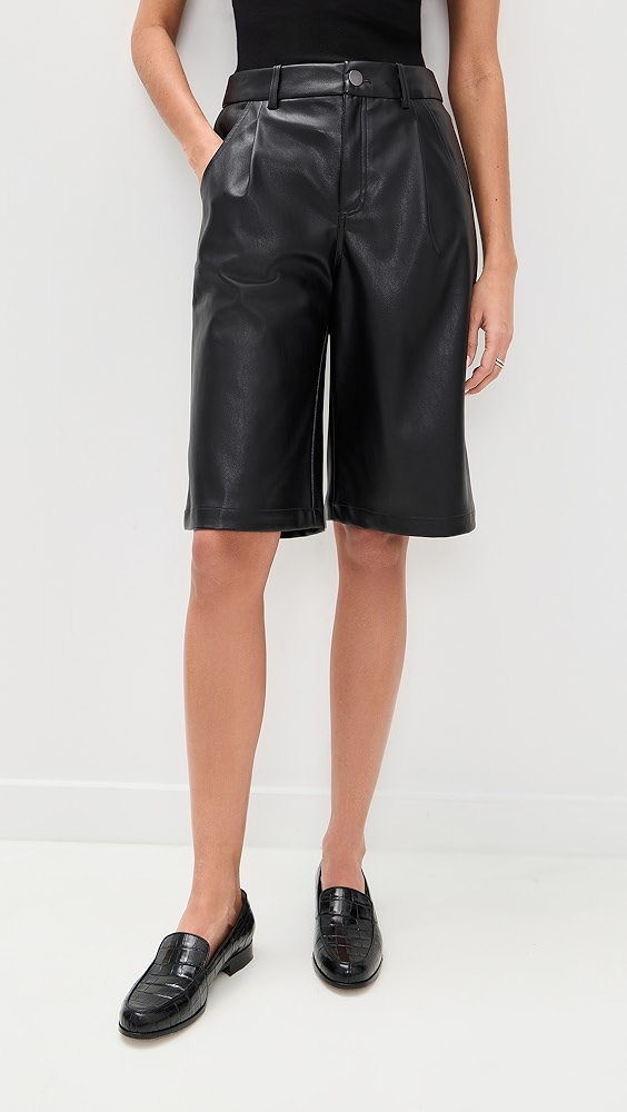 Le Bop Jade Faux Leather Shorts