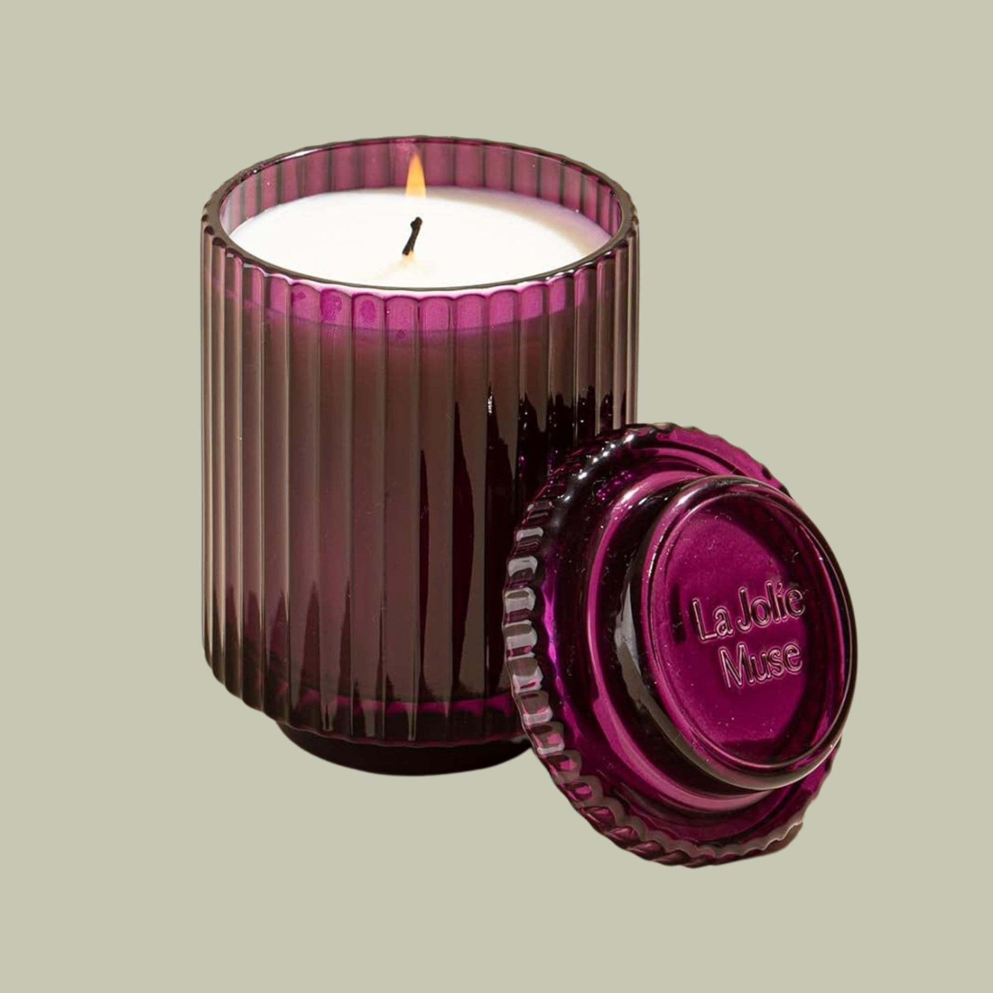 La Jolíe Muse, Lavender Scented Candle with Luxury Jar