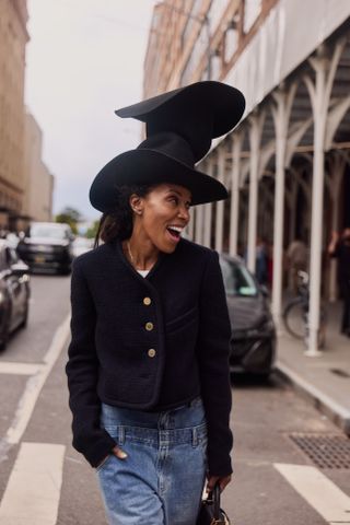 New York Fashion Week street style.