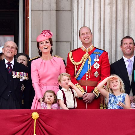 The Royal Family on the balcony at Trooping the Colour 2017