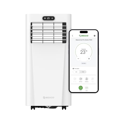 Meaco Meacocool Pro Series 7000 Portable Air Conditioner - Wi-Fi Enabled With Meaco App, Low Energy, Low Noise, Free Flexible Window Kit