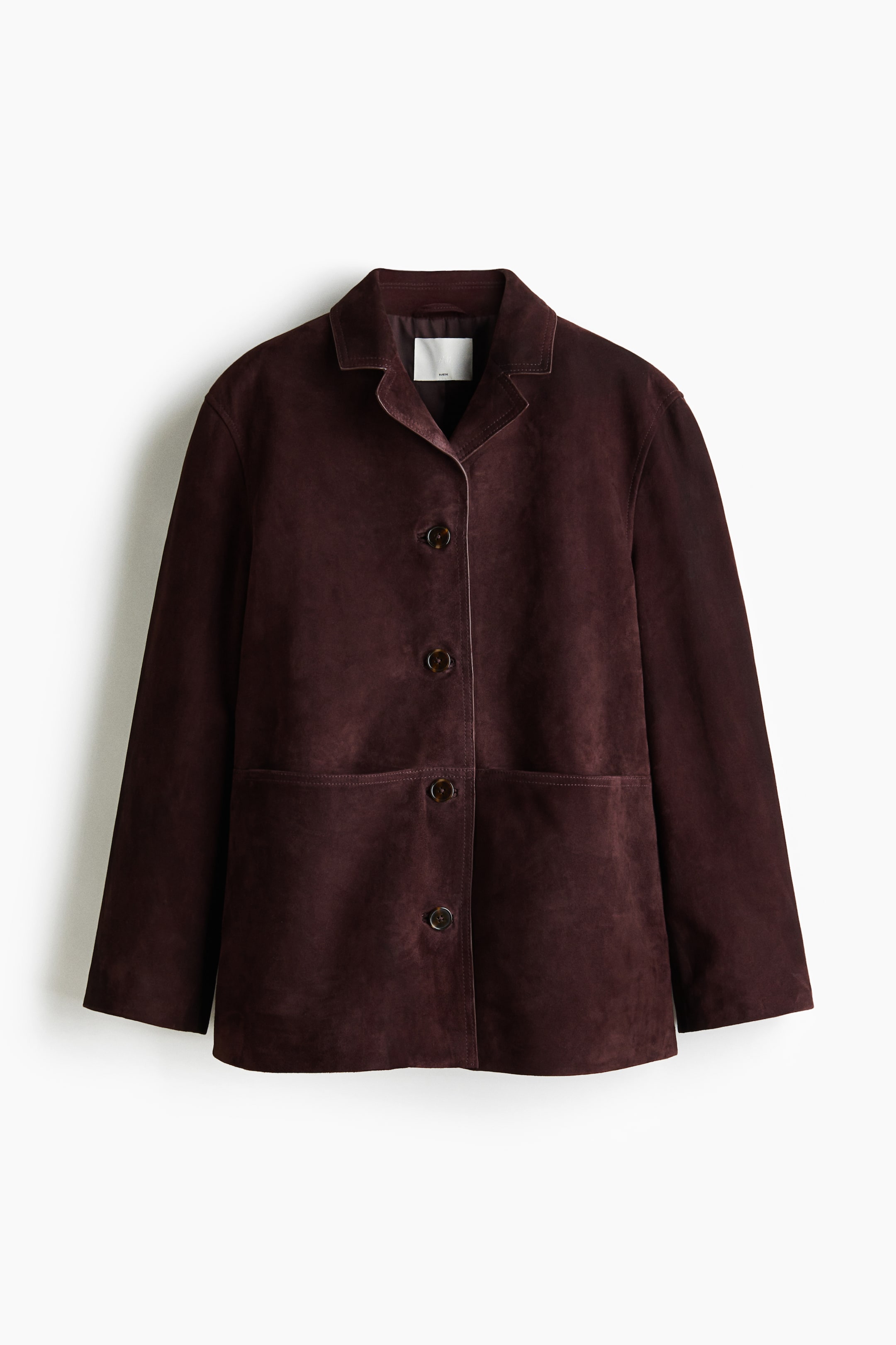 Suede Jacket - Burgundy